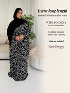 Extra Long Abaya Dress with Pockets