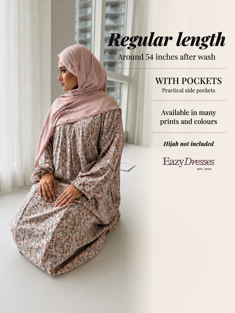 Regular Length Abaya Dress with Pockets