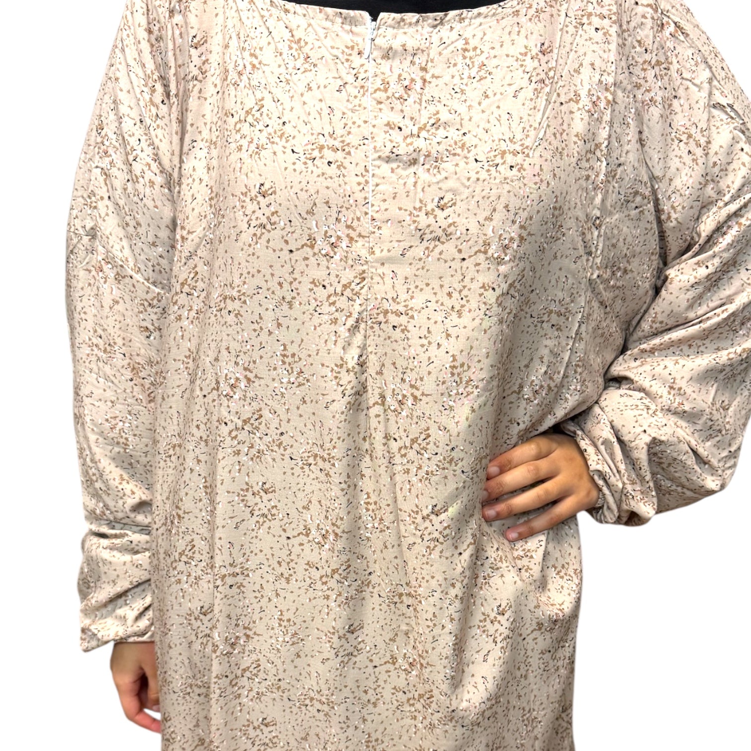 Abaya dress short length with pockets