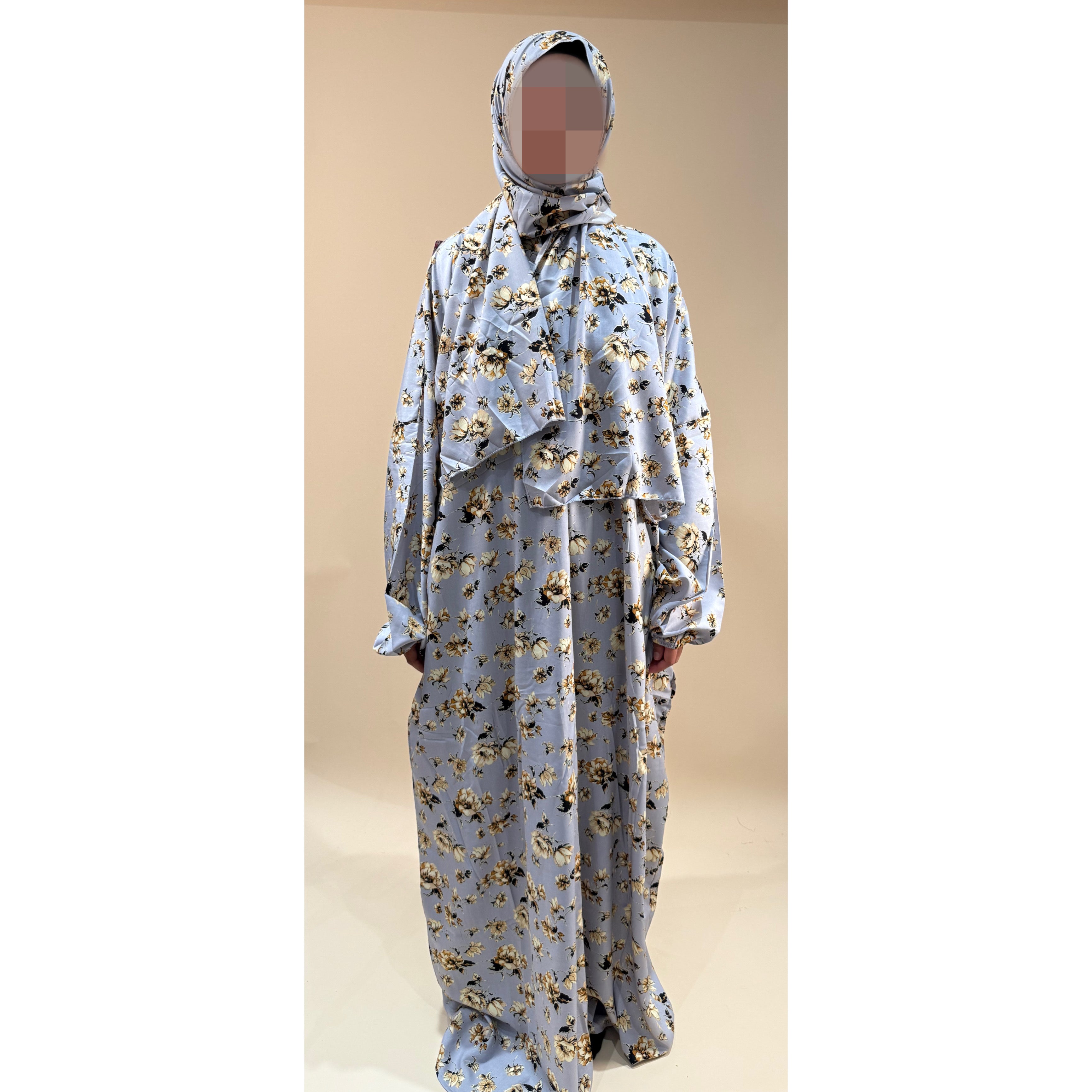 NEW Short length Prayer dress with pockets, prayer abaya