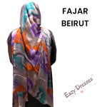 Load image into Gallery viewer, Printed Silky Chiffon Hijabs scarfs large size
