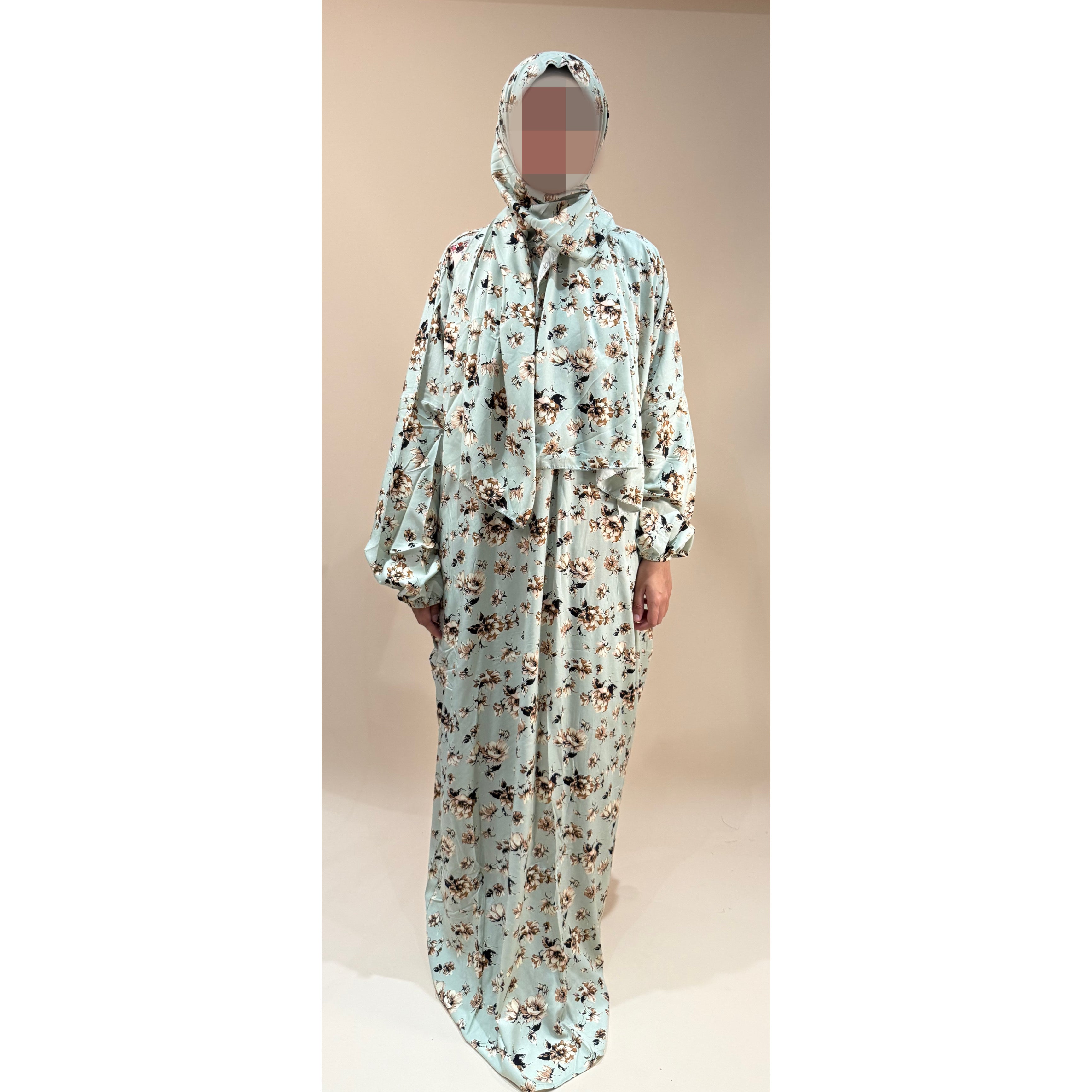 NEW Short length Prayer dress with pockets, prayer abaya