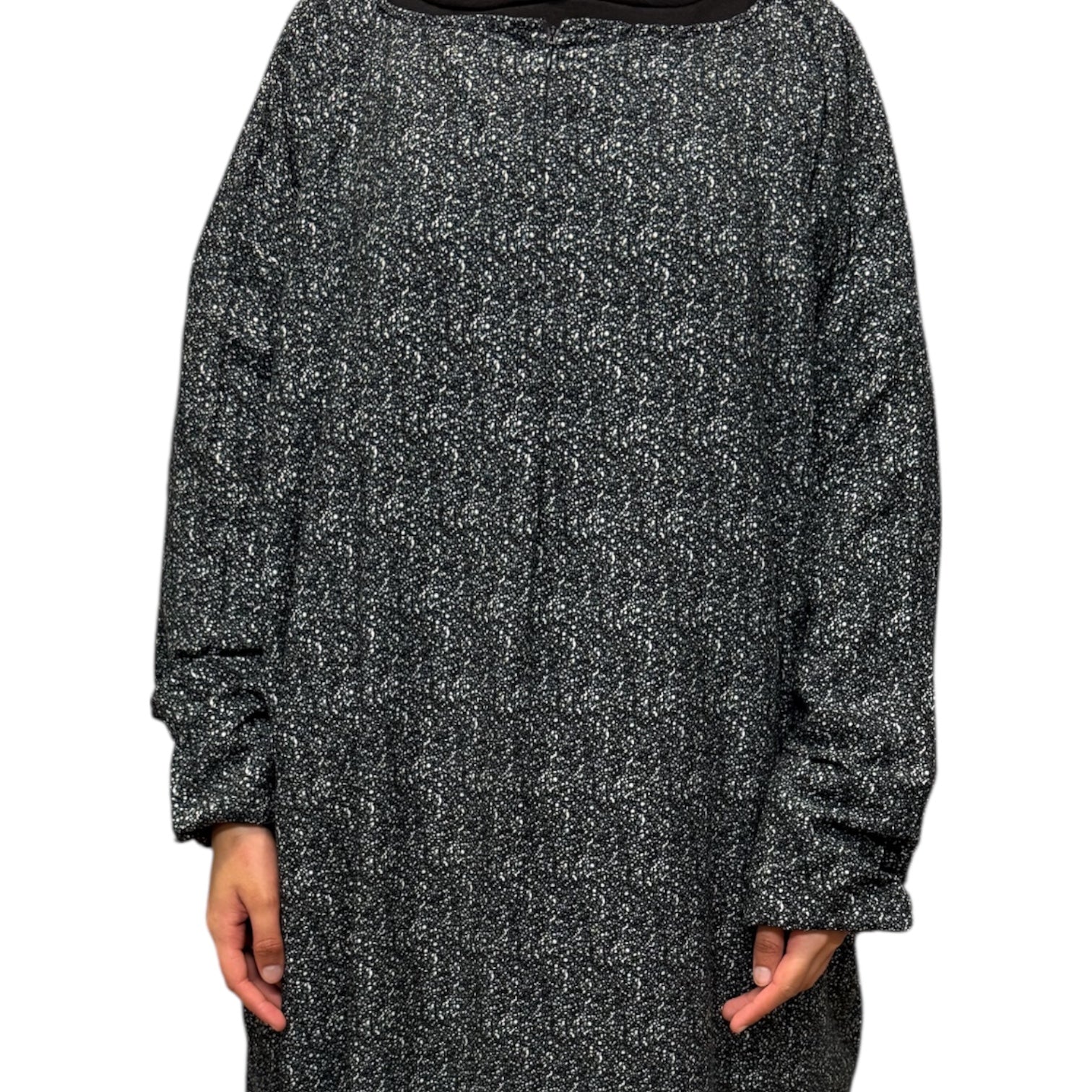 Abaya dress short length with pockets