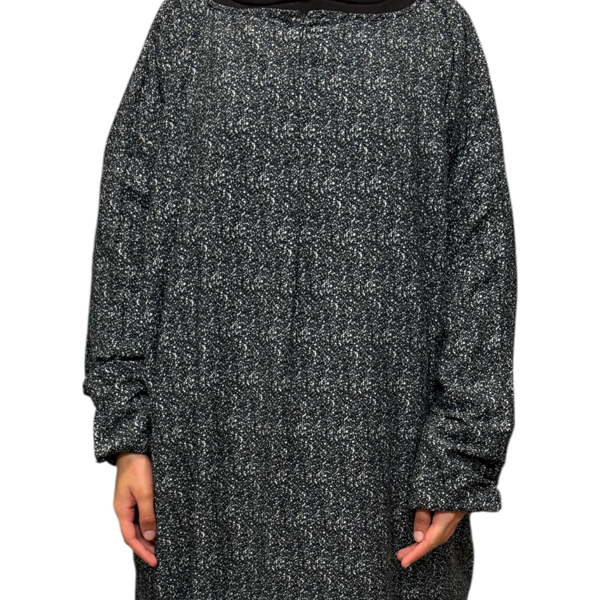 Short Length Abaya Dress with Pockets