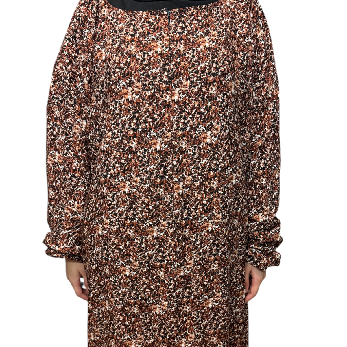 Short Length Abaya Dress with Pockets
