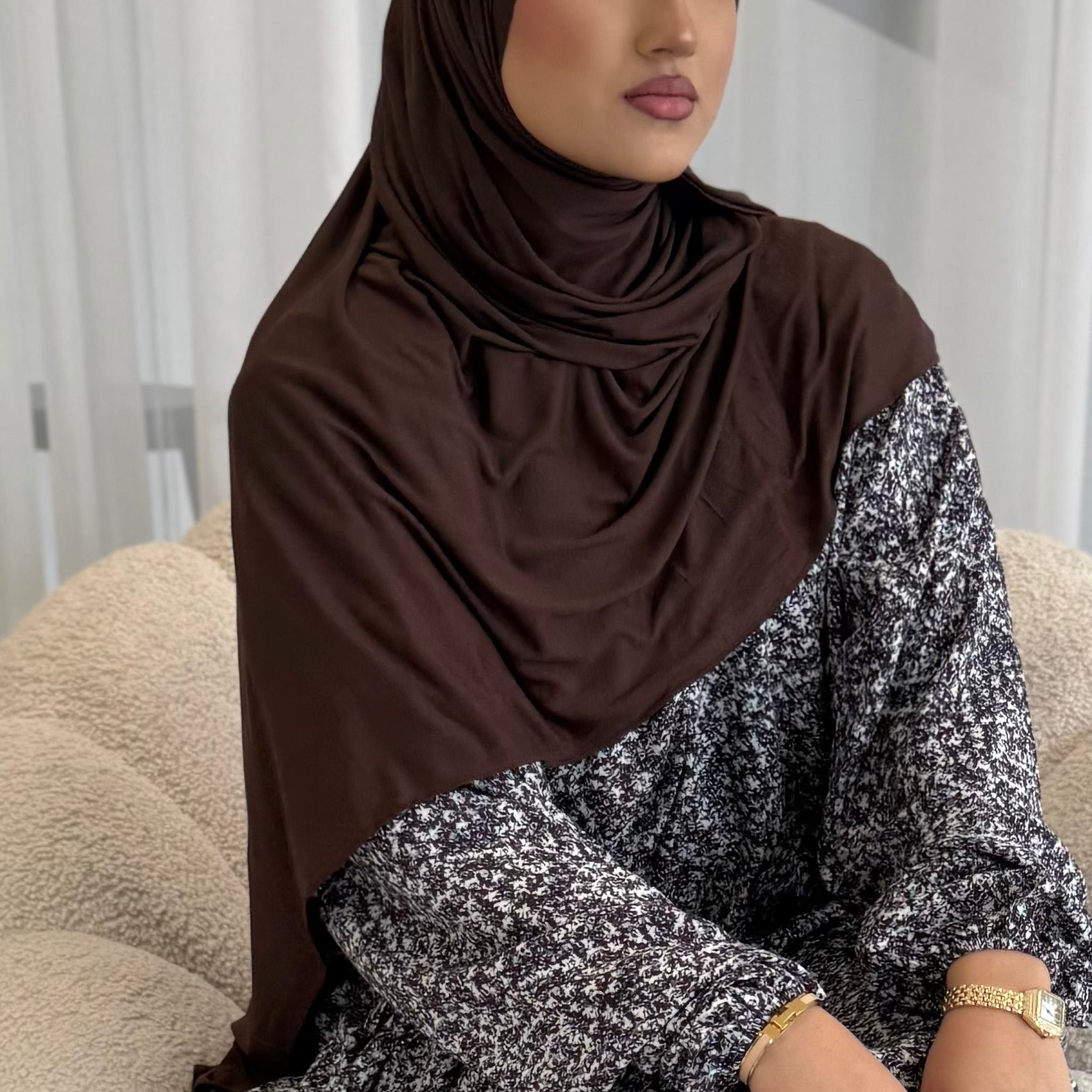 Premium Emirati jersey hijabs large maxi size
