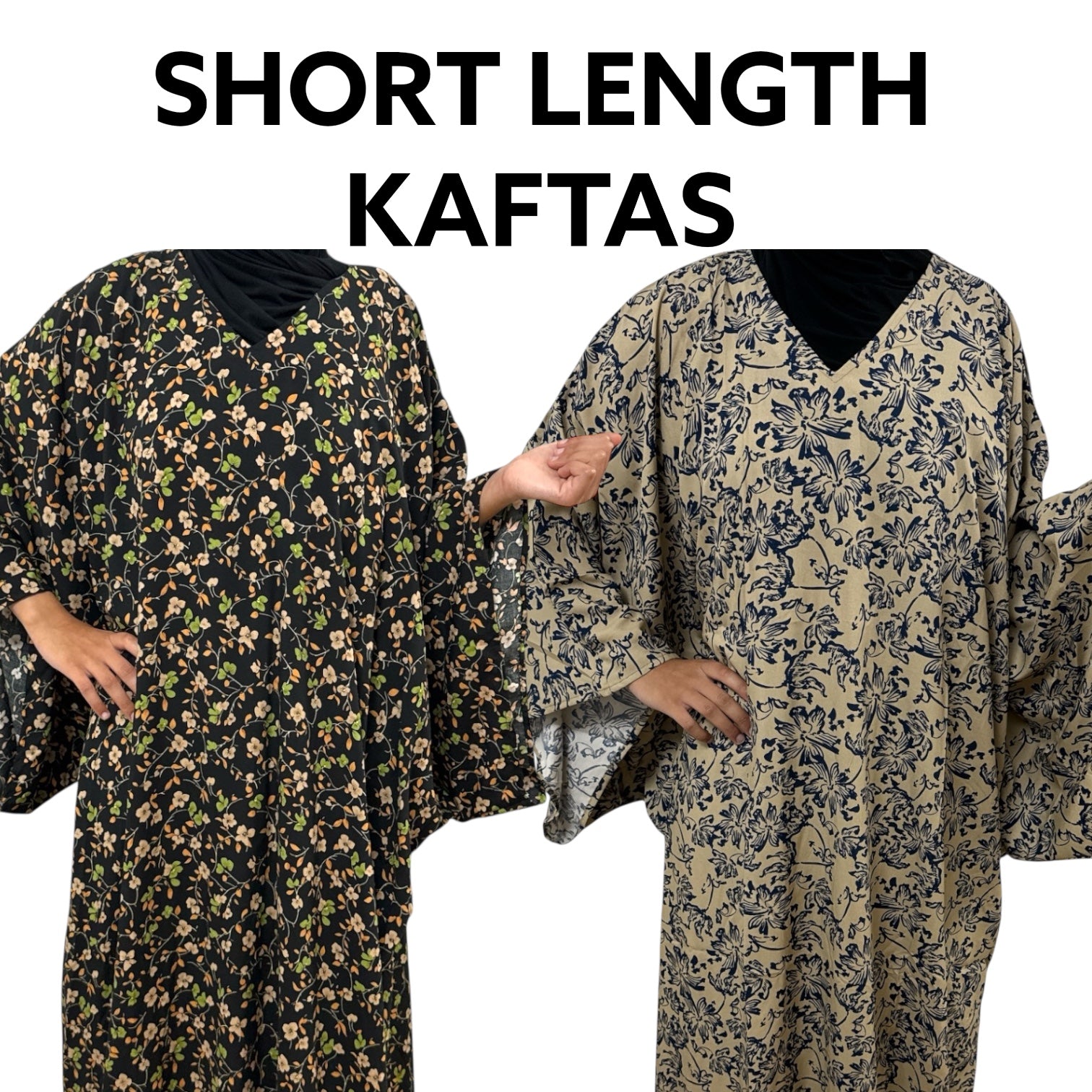 Short length kaftans onesize upto UK 28