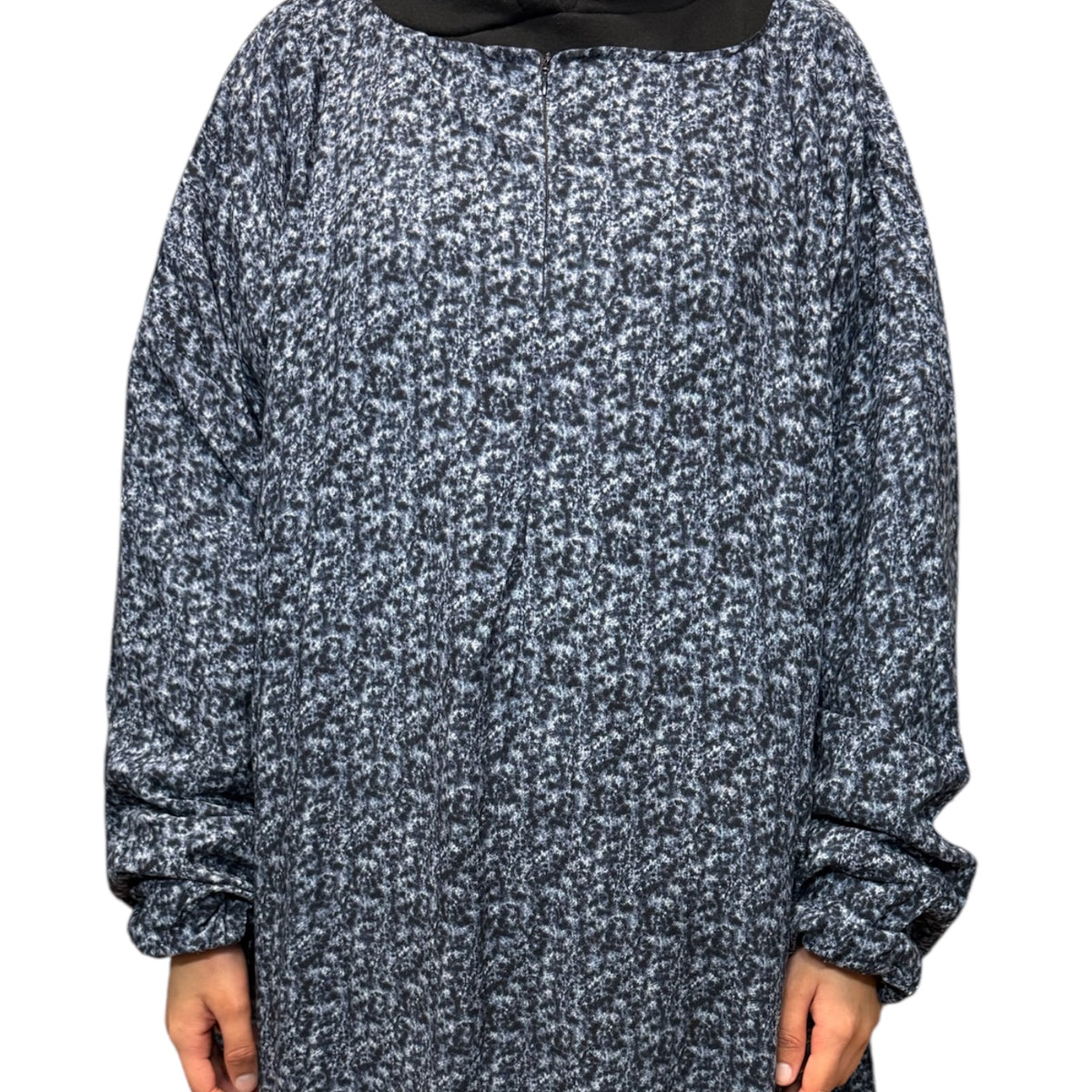 Short Length Abaya Dress with Pockets