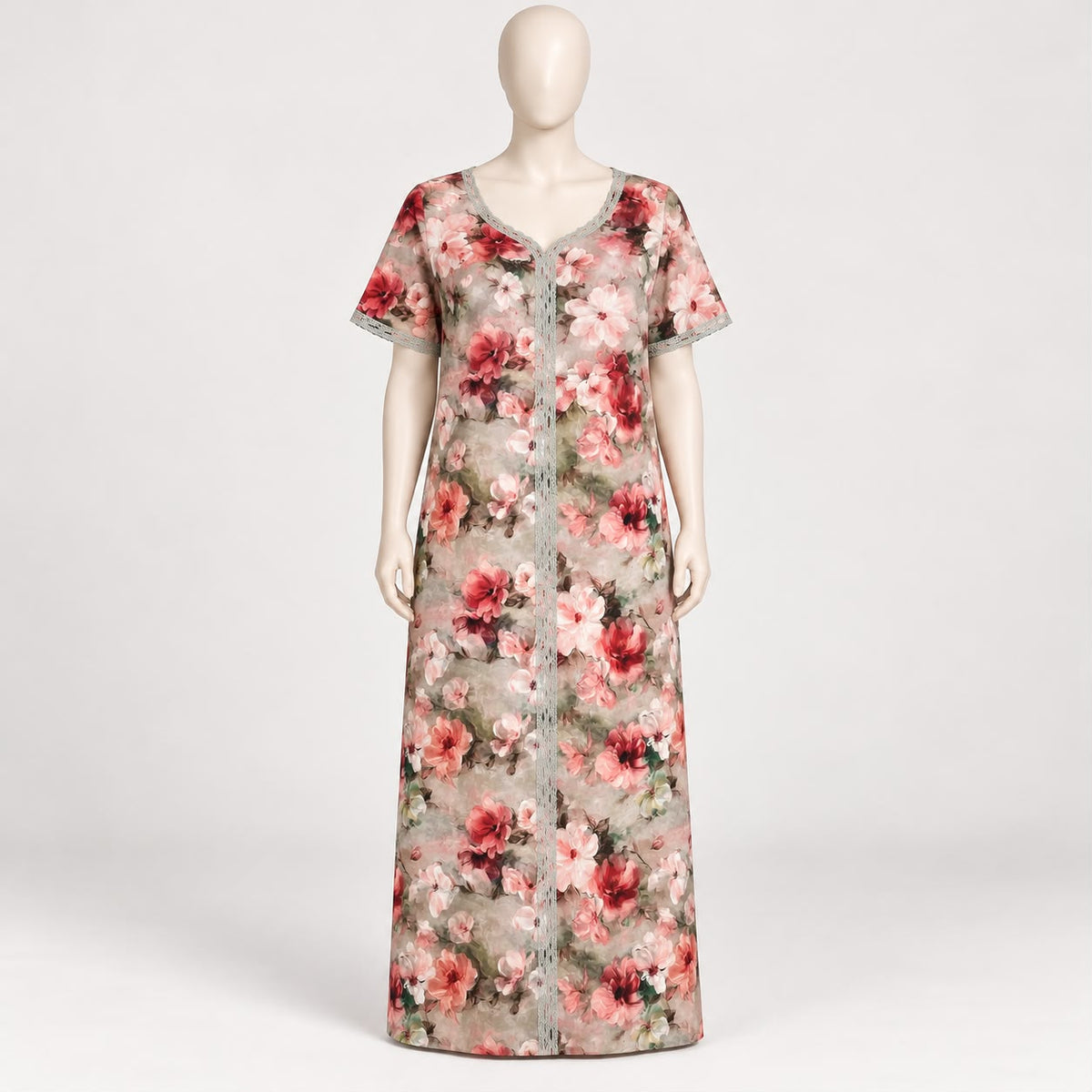 Blush - Short Sleeve Plus Size maxi dress