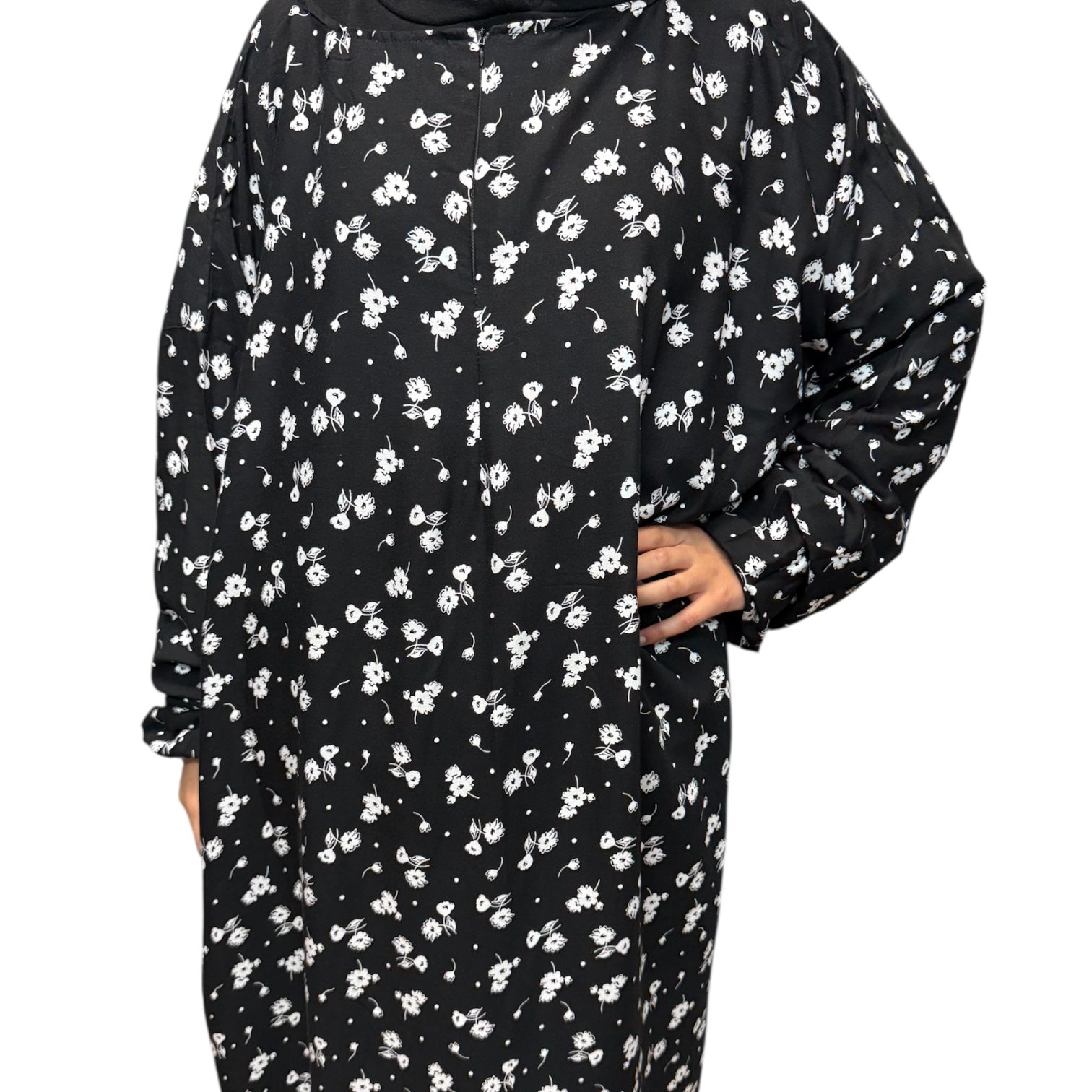 Abaya dress short length with pockets