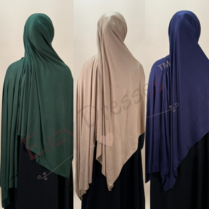 Premium Emirati jersey hijabs large maxi size
