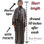 Load image into Gallery viewer, NEW Extra long length Prayer dress with pockets, prayer abaya
