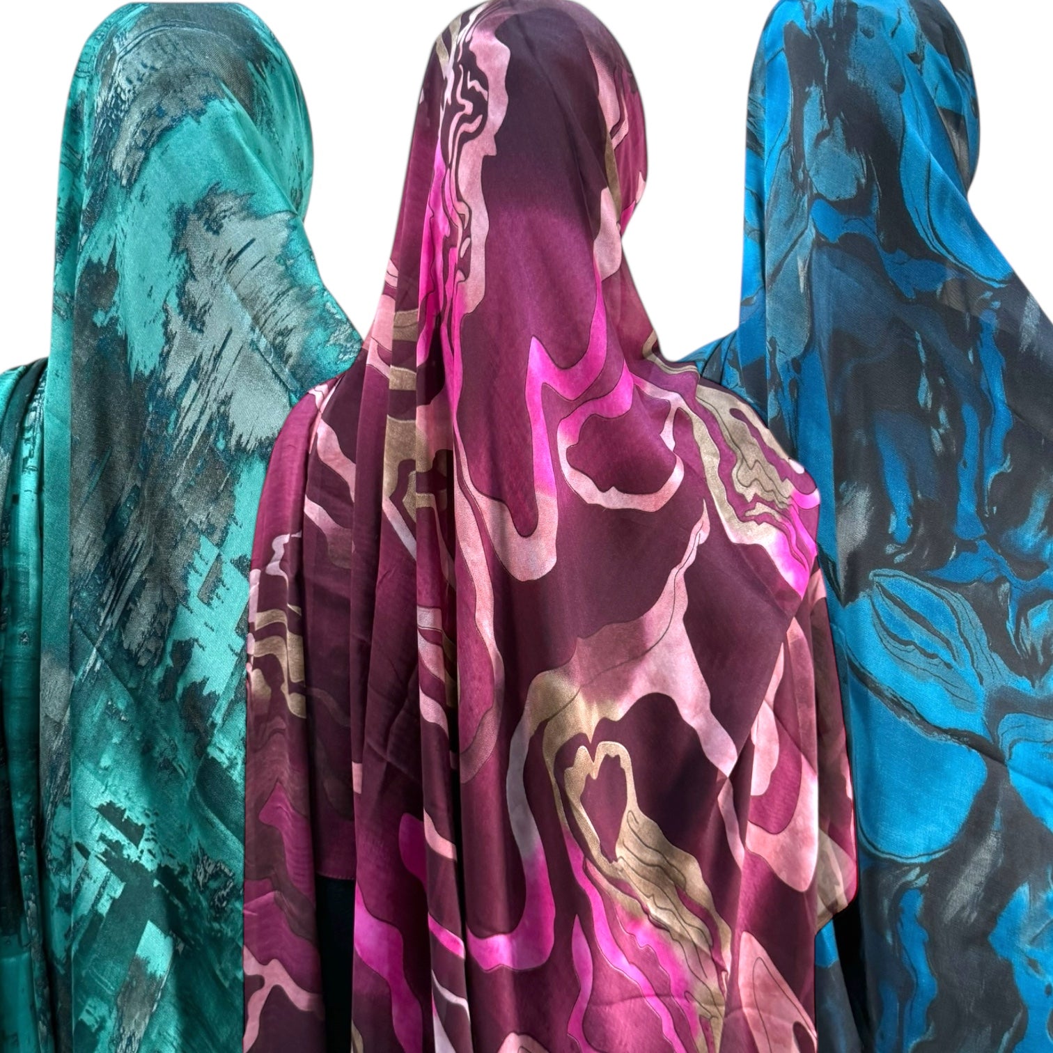 Printed Silky Chiffon Hijabs scarfs large size