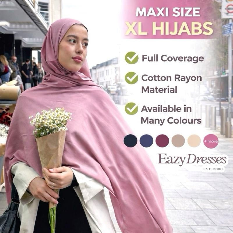 Soft Cotton Feel Rayon Maxi Hijab