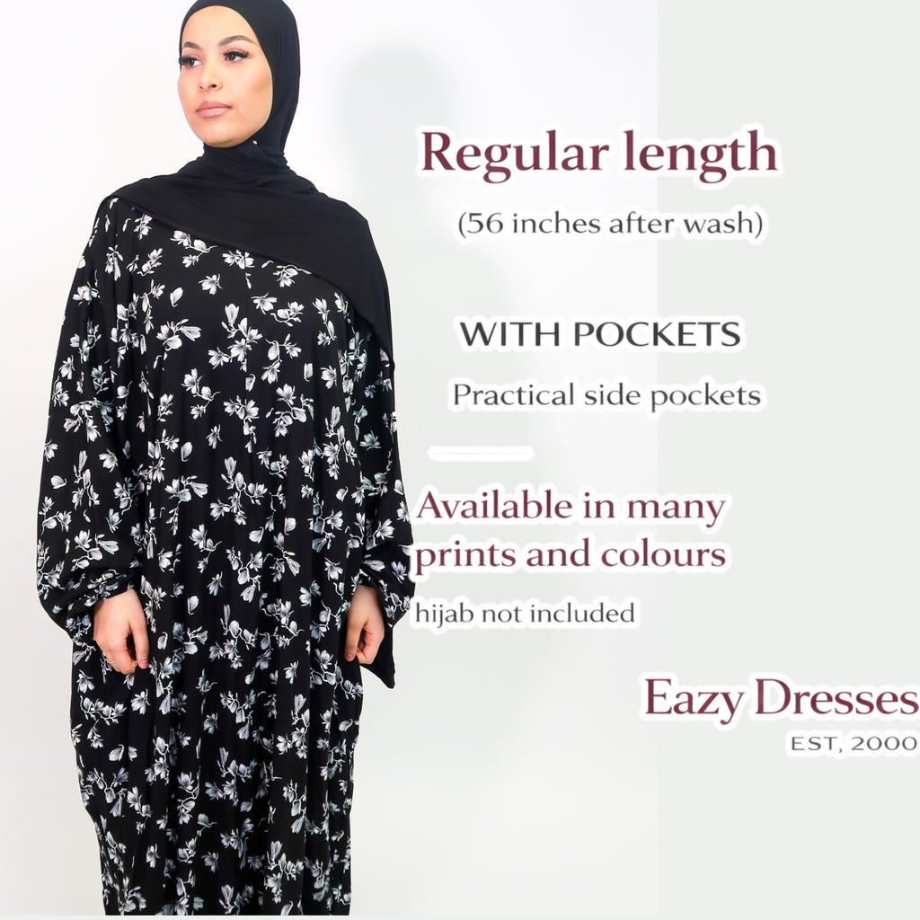 Regular Length Abaya Dress with Pockets