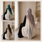 New Premium Turkish Modal Two-Tone Hijab – Soft Lightweight Ombre Scarf