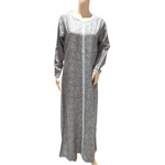 Load image into Gallery viewer, Grey Maze -  Long Sleeve PLUS SIZE maxi dress
