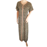 Load image into Gallery viewer, Leopard - Short Sleeve Plus Size maxi dress
