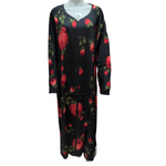 Load image into Gallery viewer, Roses are Red - Long Sleeve maxi dress
