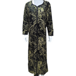 Load image into Gallery viewer, Black and Green - Long Sleeve maxi dress
