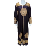 Load image into Gallery viewer, Moroccan Purple -  Long Sleeve PLUS SIZE maxi dress
