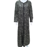 Load image into Gallery viewer, Paisley Black - Long Sleeve maxi dress
