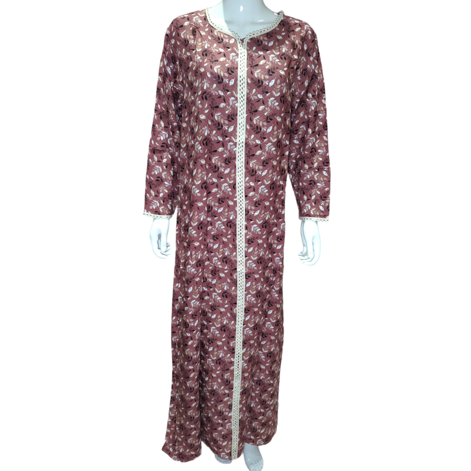 Mauve - Long Sleeve maxi dress