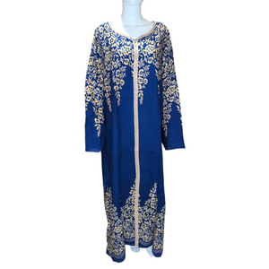 Blue Princess - Long Sleeve PLUS SIZE maxi dress