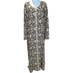 Load image into Gallery viewer, Black Cream Sandy - Long Sleeve PLUS SIZE maxi dress
