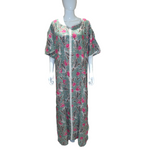 Load image into Gallery viewer, Paisley Green - Short Sleeve PLUS SIZE maxi dress
