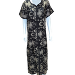 Load image into Gallery viewer, Heavenly Black - Short Sleeve maxi dress
