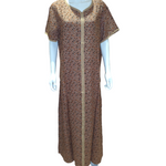 Load image into Gallery viewer, Pastel Brown - Short Sleeve maxi dress
