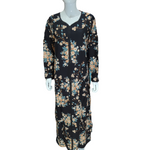 Load image into Gallery viewer, Beauty on Black - Long Sleeve maxi dress
