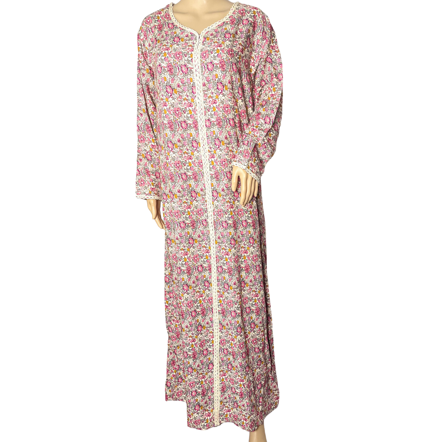 Paradise Pink - Long Sleeve maxi dress