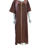 Load image into Gallery viewer, Maroon Brown - Short Sleeve PLUS SIZE maxi dress
