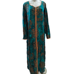 Load image into Gallery viewer, Gold Feroza - Long Sleeve Plus Size maxi dress
