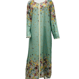 Supreme Green - Long Sleeve Plus Size maxi dress