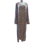 Load image into Gallery viewer, Blush Blue - Long Sleeve Plus Size maxi dress
