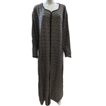 Load image into Gallery viewer, Mosaic Black - Long Sleeve Plus Size maxi dress
