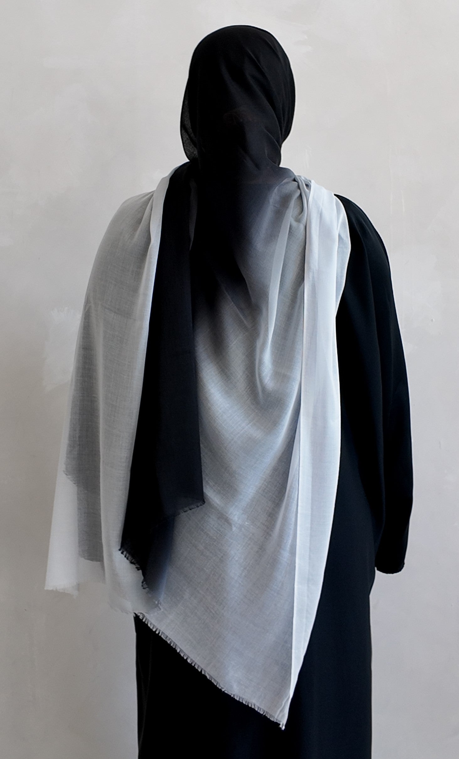 New Premium Turkish Modal Two-Tone Hijab – Soft Lightweight Ombre Scarf