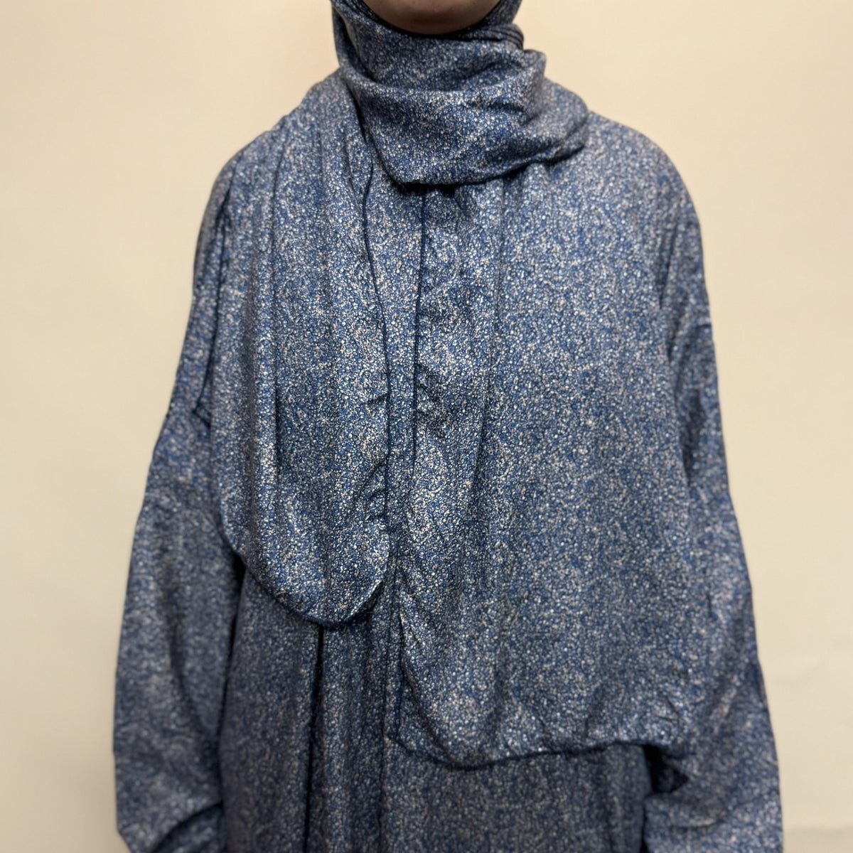 Short Length Prayer Dress with Attached Hijab & Pockets