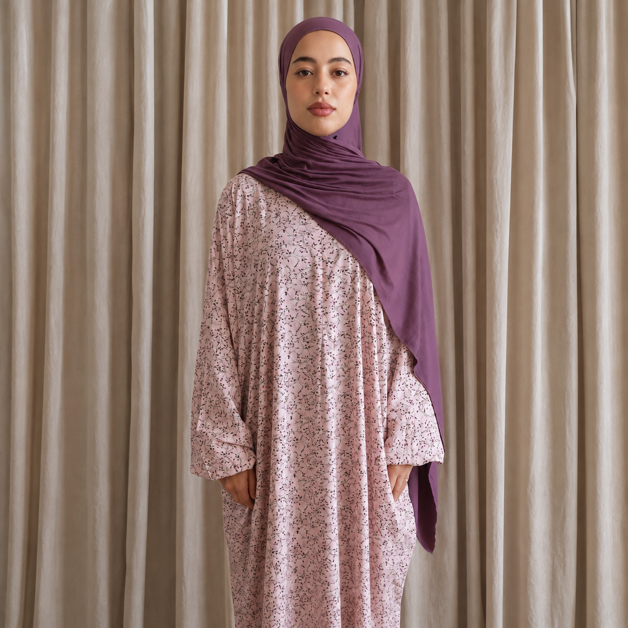 Abaya dress extra long length with pockets