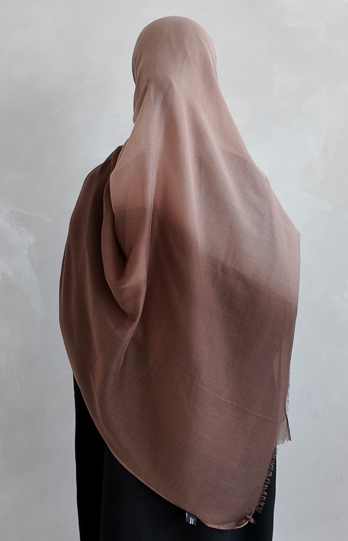 New Premium Turkish Modal Two-Tone Hijab – Soft Lightweight Ombre Scarf