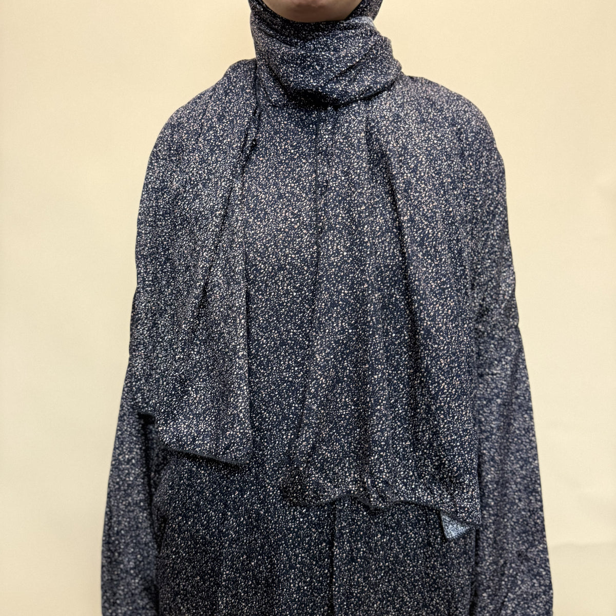 Short Length Prayer Dress with Attached Hijab & Pockets