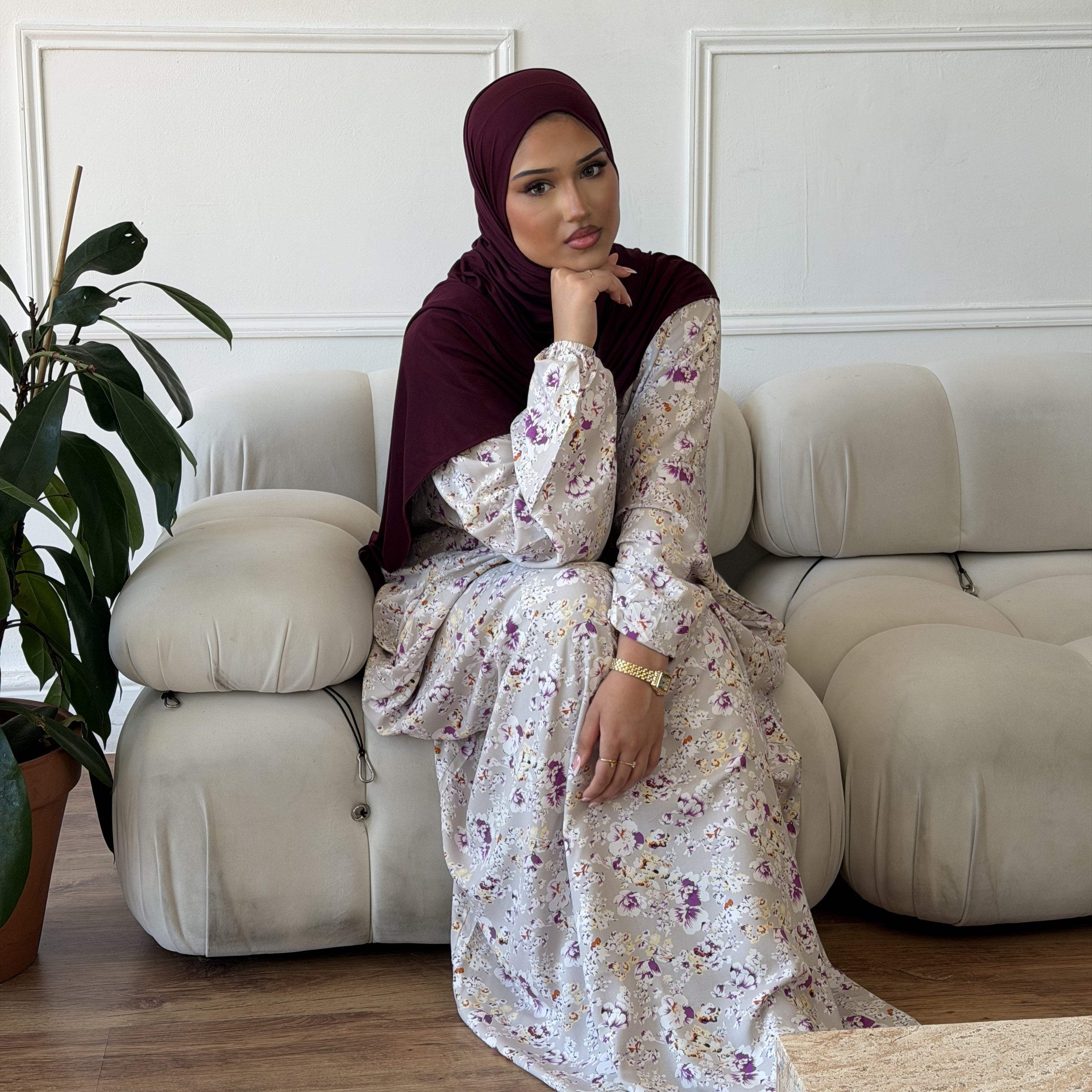 Abaya dress extra long length with pockets