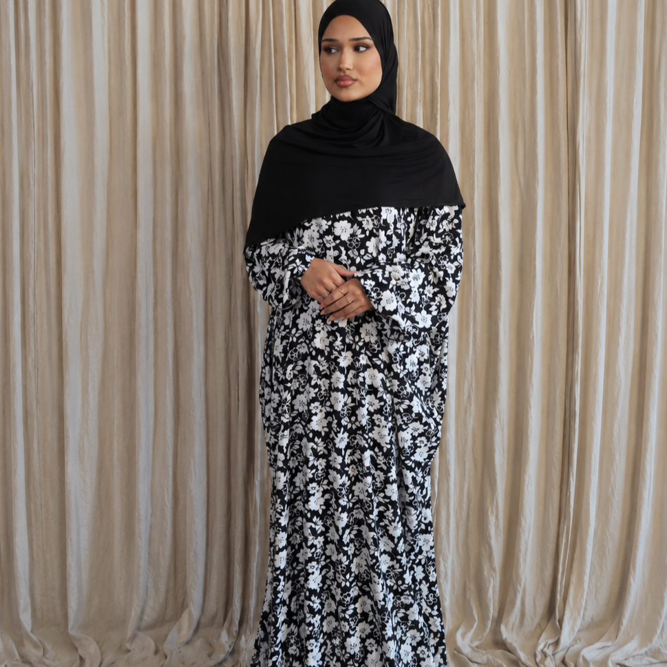 Abaya dress extra long length with pockets