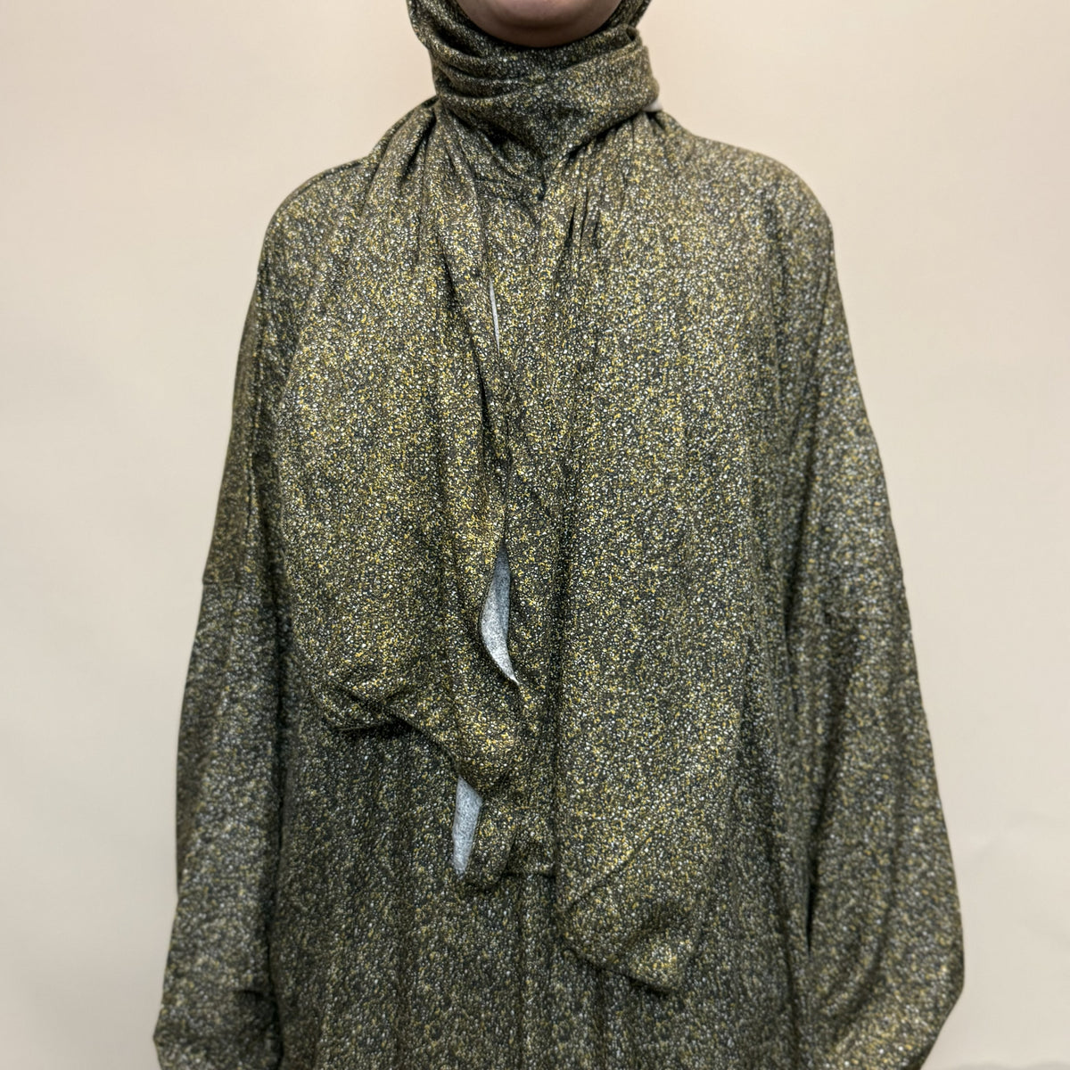 Short Length Prayer Dress with Attached Hijab & Pockets