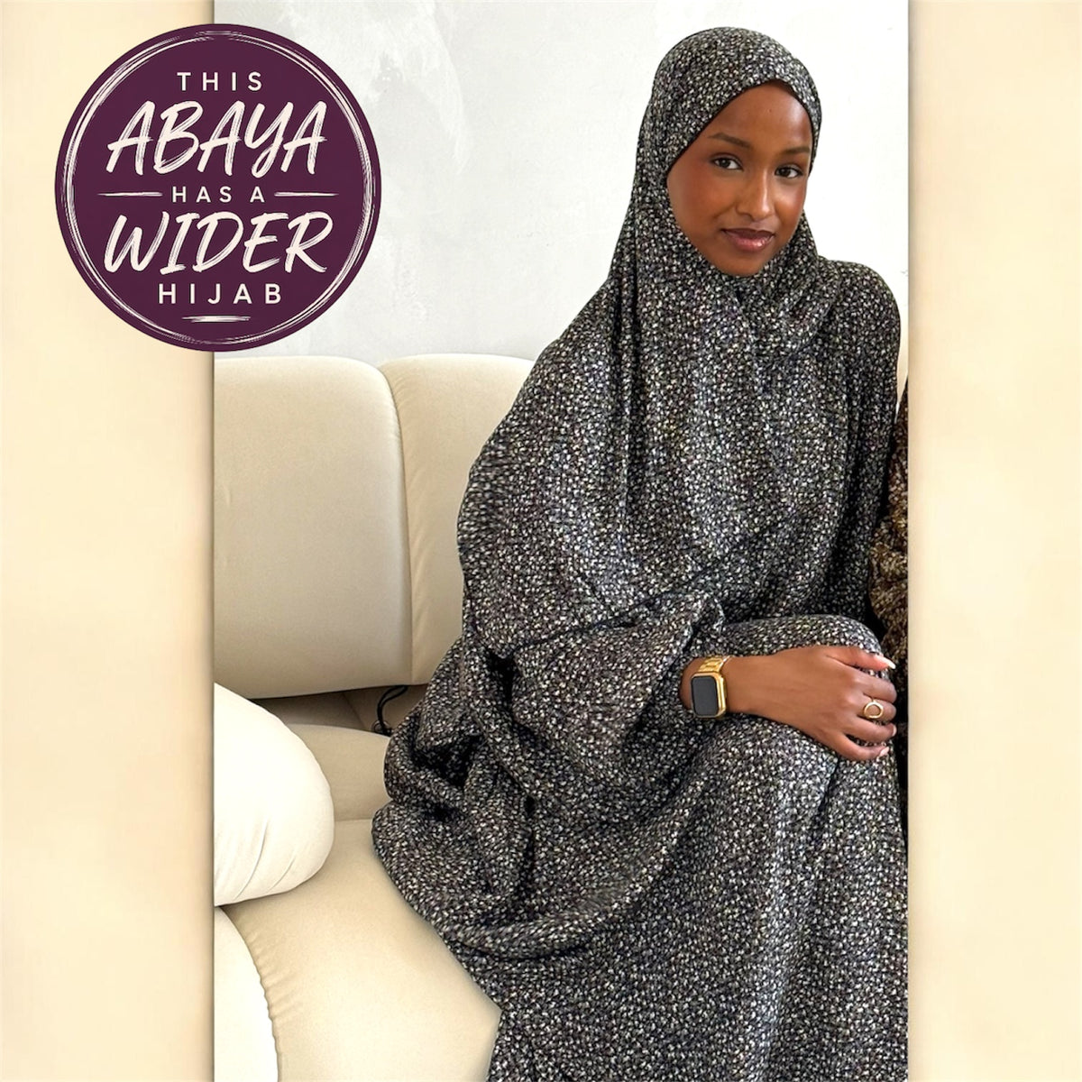 Extra Long Prayer Dress with Attached Hijab & Pockets