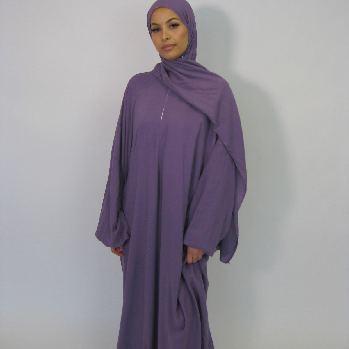 NEW Short length Prayer dress with pockets, prayer abaya