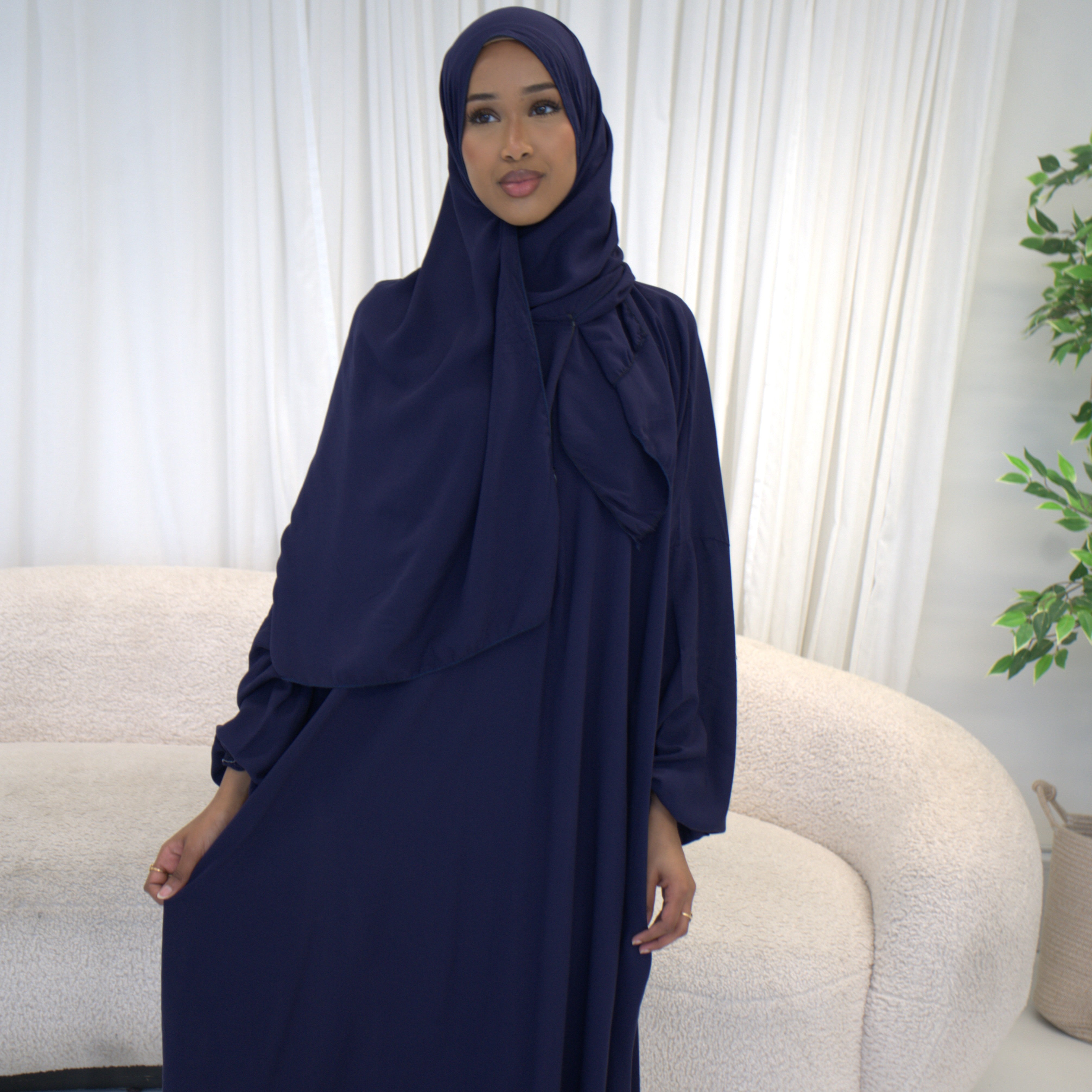NEW Short length Prayer dress with pockets, prayer abaya